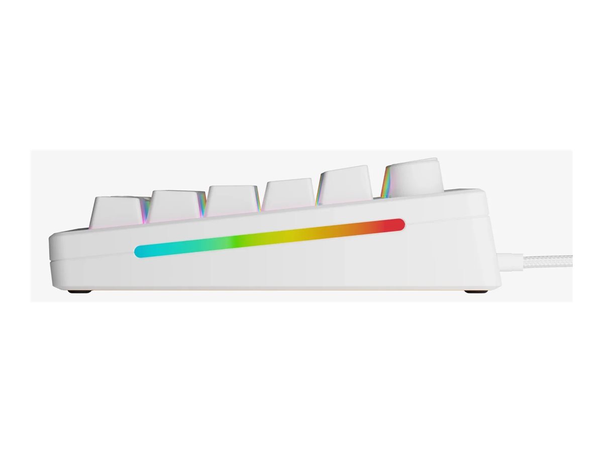 Glorious GMMK3 keyboard prebuilt 75% QWERTY English white Input Product shot Right side 77650