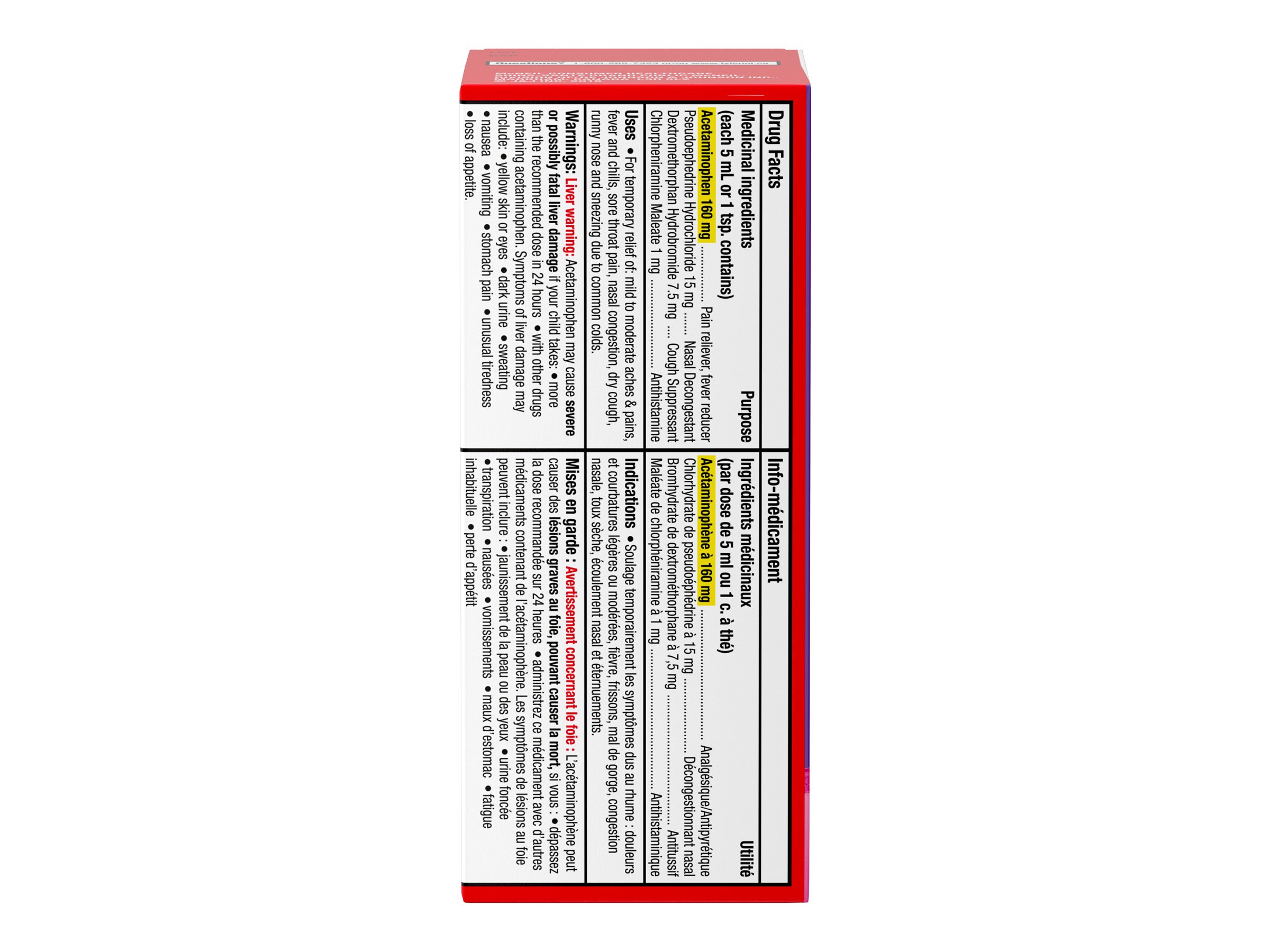 Tylenol* Children's Complete Cold Cough & Fever Liquid Suspension 100ml