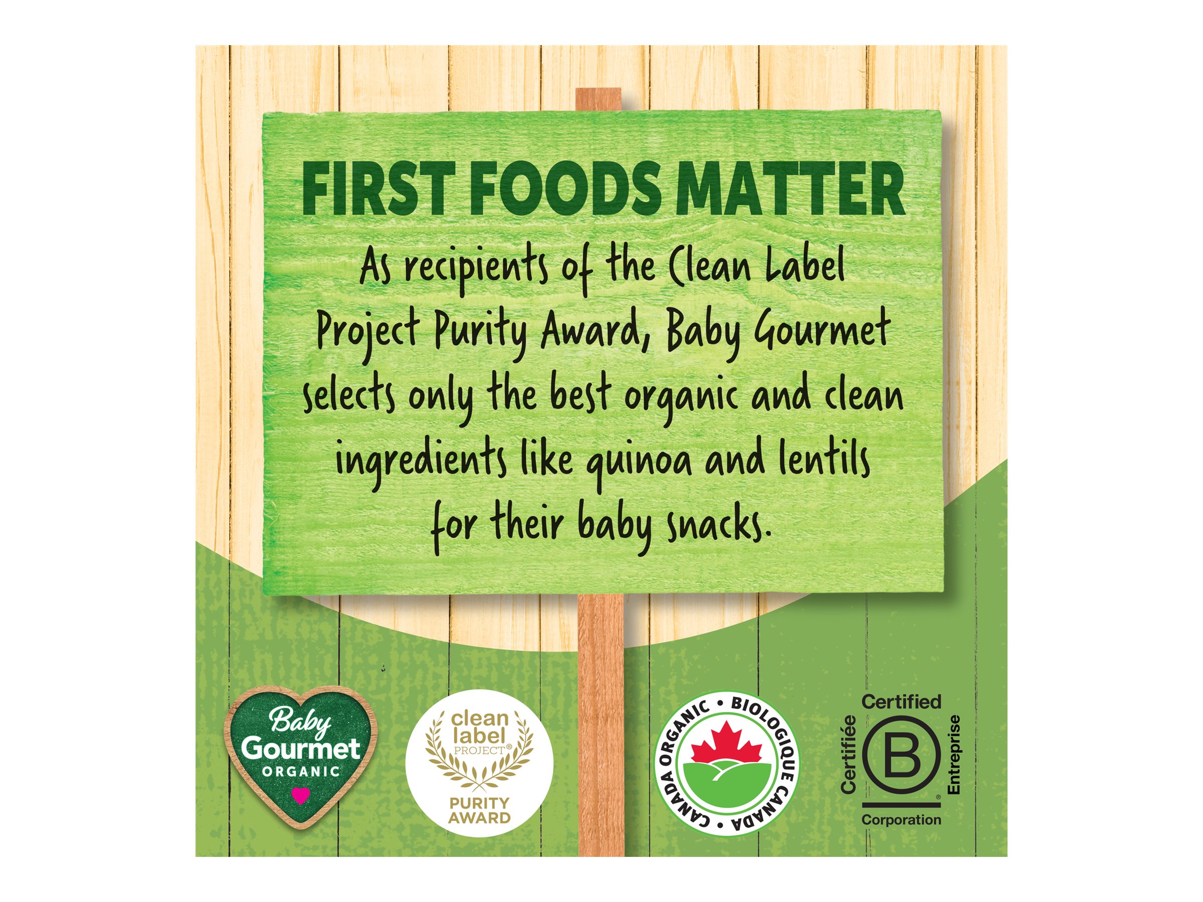 Baby Gourmet Puffies Quinoa and Lentil Puff Snacks - Cheesy Broccoli - 42g