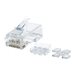 Intellinet RJ45 Modular Plugs Pro Line, Cat6, UTP, 3-prong, for solid wire, 50 gold-plated contacts, 80 pack