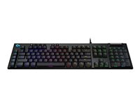 Logitech Gaming G815 Tastatur Mekanisk RGB/16,8 millioner farver Kabling Tysk