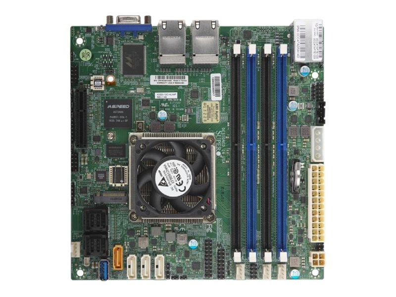 Płyta Główna Supermicro A2SDI-8C+-HLN4F 1x CPU Mini-ITX High Perf SKU 8 GbE LAN Ports, w/ IPMI 