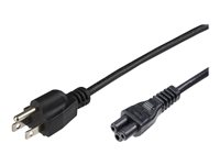 MicroConnect Strøm Type B (male) - Strøm IEC 60320 C5 Sort 3m Strømkabel