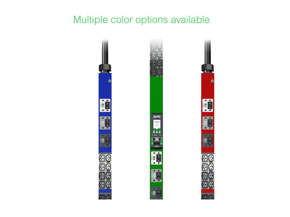 APC NetShelter Rack PDU Advanced - rozvodná jednotka PDU - meřený, 230 V, 32 A - 7.4 kW - 7400 VA - kompatibilní s TAA – foto 3