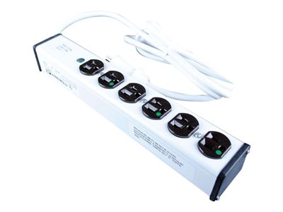 C2G 15ft Wiremold 6-Outlet Plug-In Center Unit Medical Grade Approved For Patient Care 4 Outlet Pow