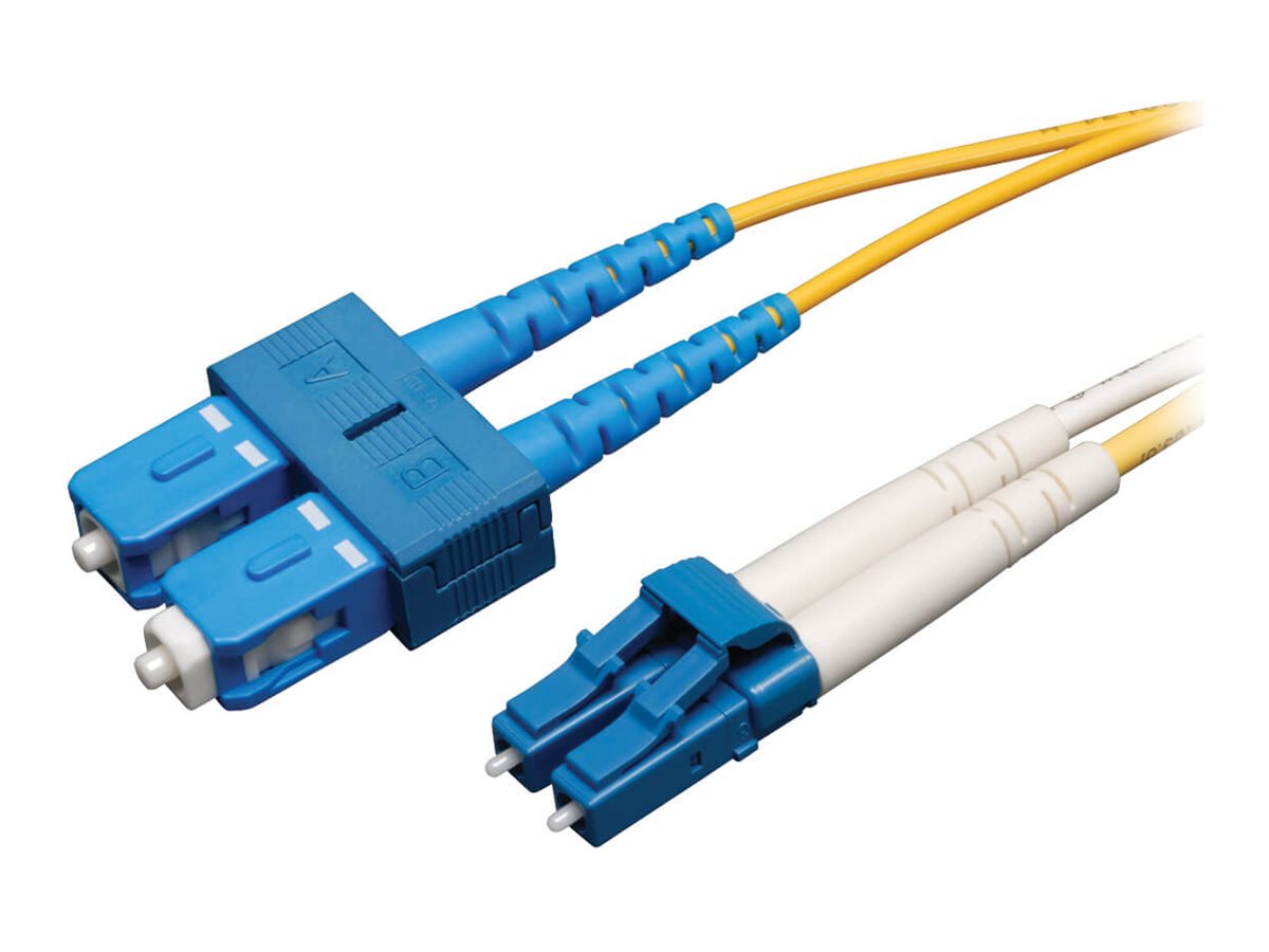 Tripp Lite 30M Duplex Singlemode 9/125 Fiber Optic Patch Cable LC/SC 100' 100ft 30 Meter