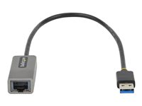 Startech USB to Ethernet Adapter, USB 3.0 to 10/100/1000 Gigabit Ethernet LAN Converter for Laptops, 1ft (30cm) Attached Cabl