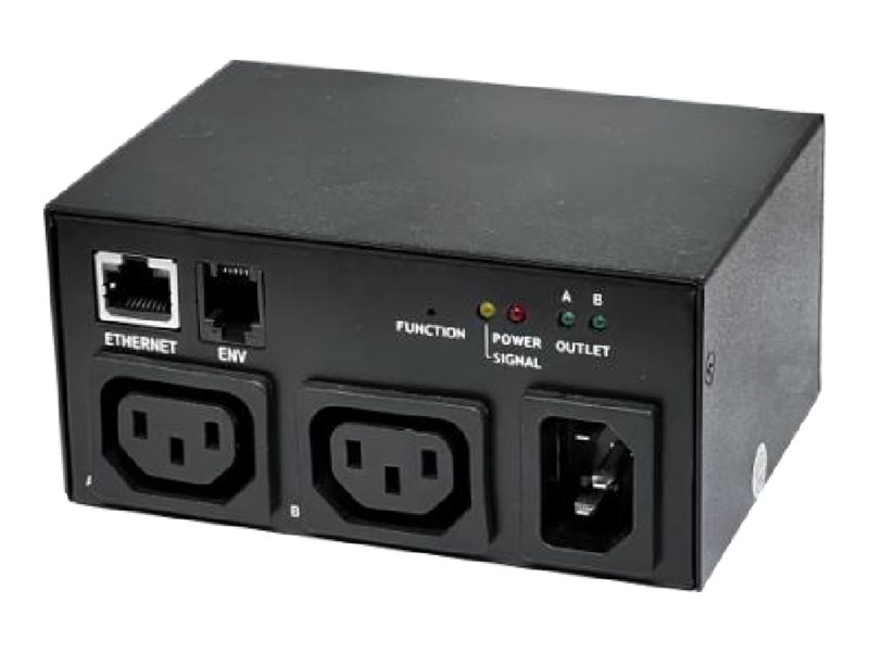 Dynamix RPSWC-10A2 power distribution unit switched remote individual outlet control 2400 Product shot Right-angle 79550