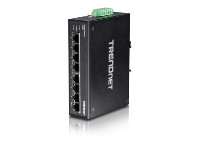 TRENDnet Industrie Switch 8 Port Gbit Unman. L2 IP30 Metall - TI-G80