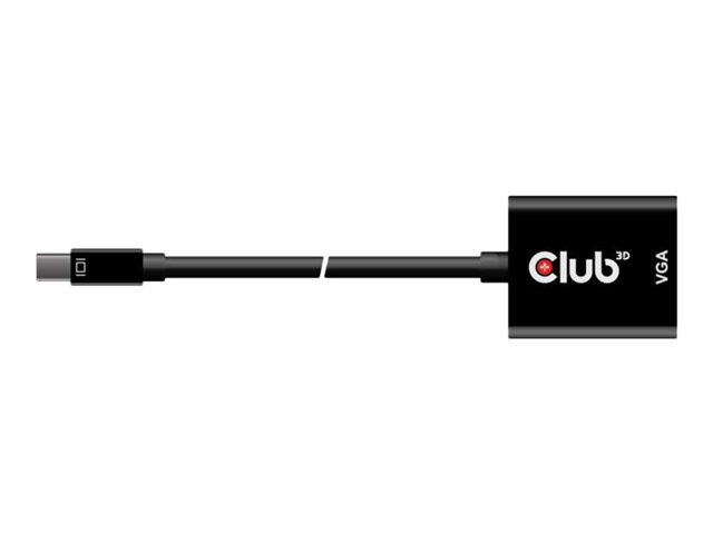 Club 3D CAC-2113 - Videoadapter - Mini DisplayPort (M) zu HD-15 (VGA) (W) - DisplayPort 1.1a - 22.86 cm - 1080p-Unterst?tzung, aktiv, 1920 x 1200 (WUXGA) Support