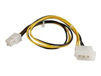 C2G Power cable 4 pin internal power (5V) (M) to 4 pin ATX12V (F) 1 ft black,