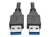 Eaton Tripp Lite Series USB 3.0 SuperSpeed A/A Cable (M/M), Black, 3 ft. (0.91 m)