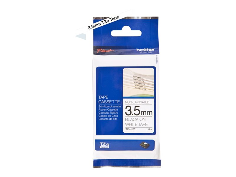 Brother TZe-N201 - ruban - 1 cassette(s) - Rouleau (0,35 cm x 8 m)