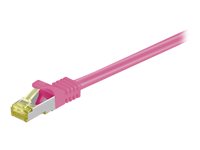 goobay CAT 7 SFTP, PiMF 7.5m Patchkabel Magenta