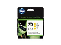 HP 712 3-Pack 29-ml Yellow DesignJet Ink