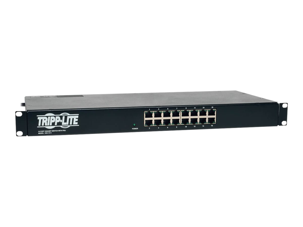 Tripp Lite 16 Port Gigabit Ethernet Switch w/ 8 Outlet PDU