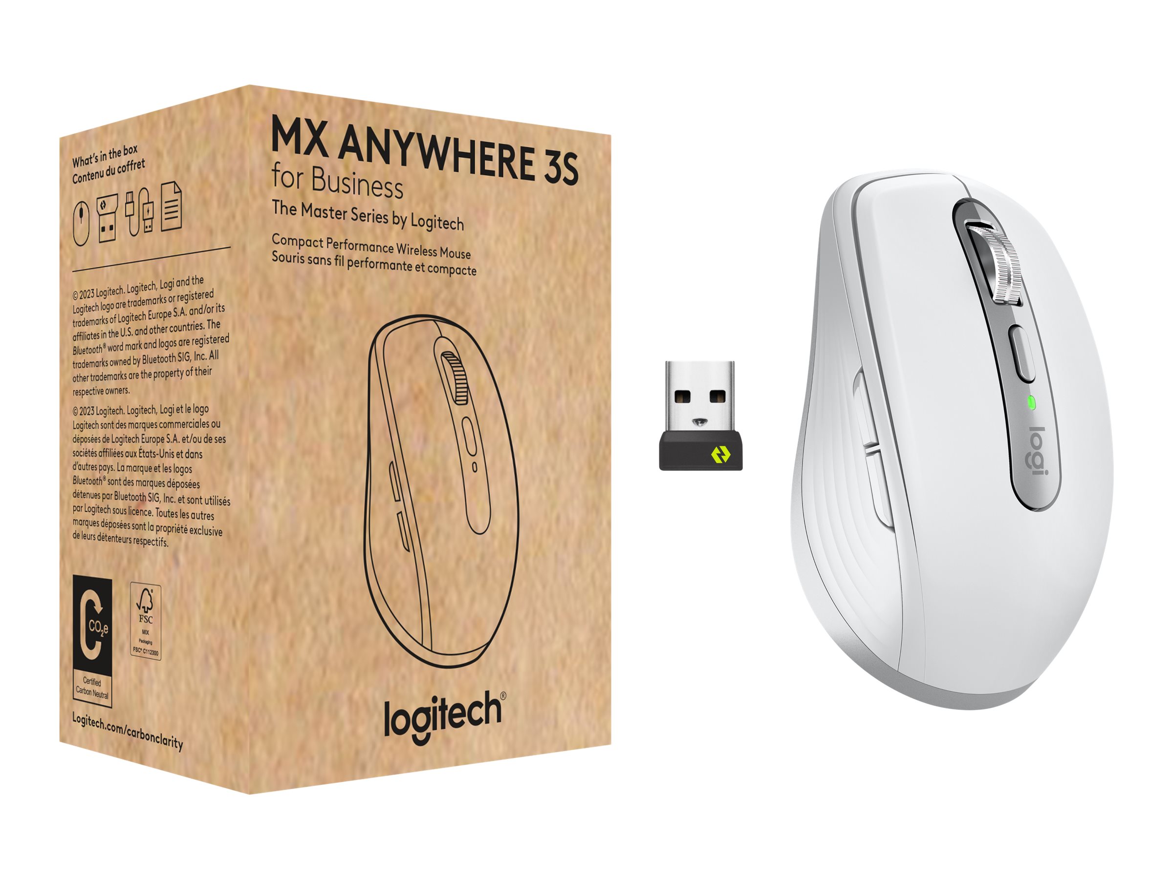 Logitech MX Master 3s Mouse (Pale Gray) - Micro Center