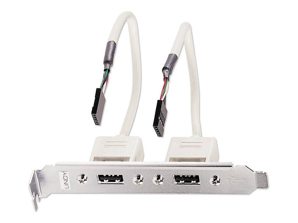 Equerre USB, 2 x IDC 5 pins, c bles 20cm
