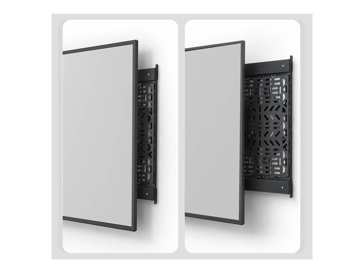 Startech montážní sada - výsuvný - pro streamer box / multimediální přehrávač - accessories mounting, 22 lbs (10 kg), behind TV, easy access - černá – foto 6