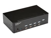 StarTech .com Switch KVM double affichage HDMI 4K 30 Hz à 4 ports avec hub USB intégré