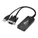 SIIG Portable VGA & USB Audio to HDMI converter