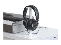 Bluelounge Posto Skrivebordsstander Plastik Aluminium Silicone Hvid Hovedtelefoner