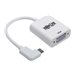 Tripp Lite Right-Angle USB C to VGA Adapter Cable USB-C M/F White 1080p 6in 5 Gbps