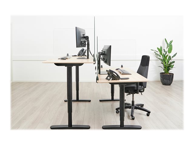 Neomounts NS-GLSPROTECT140 - rozdělená obrazovka - montáž na pracovní stůl - 138 x 65 cm - průhledná – foto 13