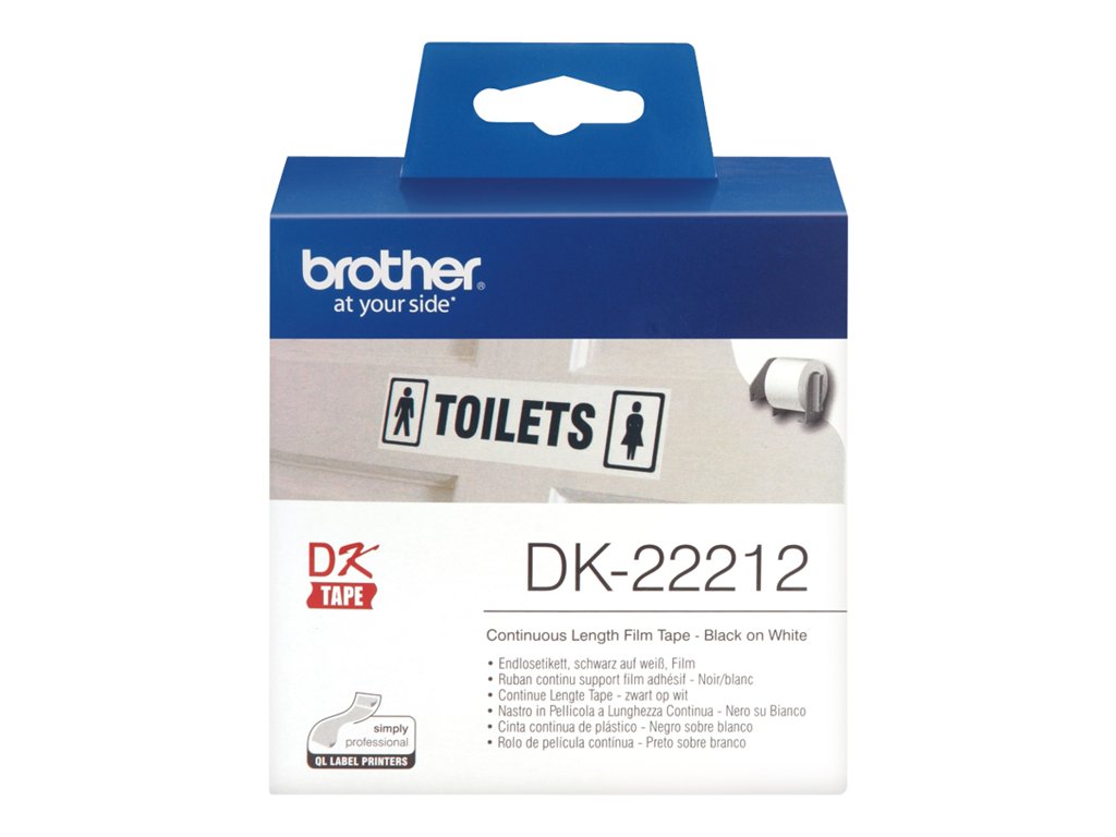 BROTHER RUBAN CONTINU NOIR/BLAN