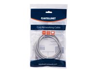 Intellinet Network Patch Cable, Cat6, 5m, Grey, CCA, U/UTP, PVC, RJ45, Gold Plated Contacts, Snagless, Booted, Lifetime Warra