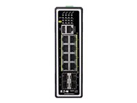 Eaton Tripp Lite series 8-Port Managed Industrial Gigabit Ethernet Switch - Layer 2, 1 Gbps, PoE+ 30W, 4 GbE SFP Ports, -40° to 75°C, DIN Mount - switch - 8 ports - Managed - TAA Compliant