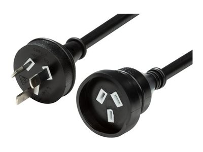 Dynamix power extension cable AS/NZS 3112 to AS/NZS 3112 7 Product shot Right-angle 79250