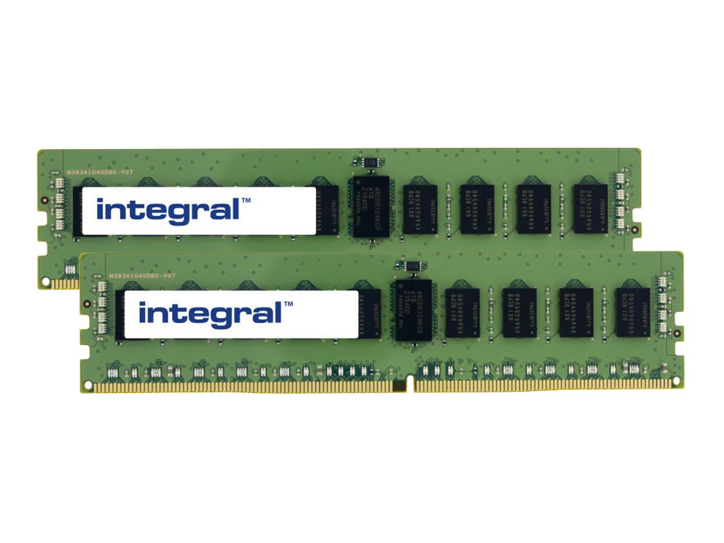 An image of Integral - DDR4 - kit - 16 GB: 2 x 8 GB - DIMM 288-pin - 2666 MHz / PC4-21300 - registered
