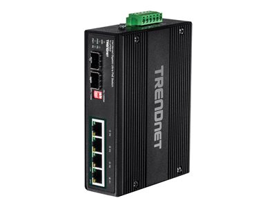 TRENDnet Switch 6-port Industrial Gbit UPoE Metall IP30 - TI-UPG62