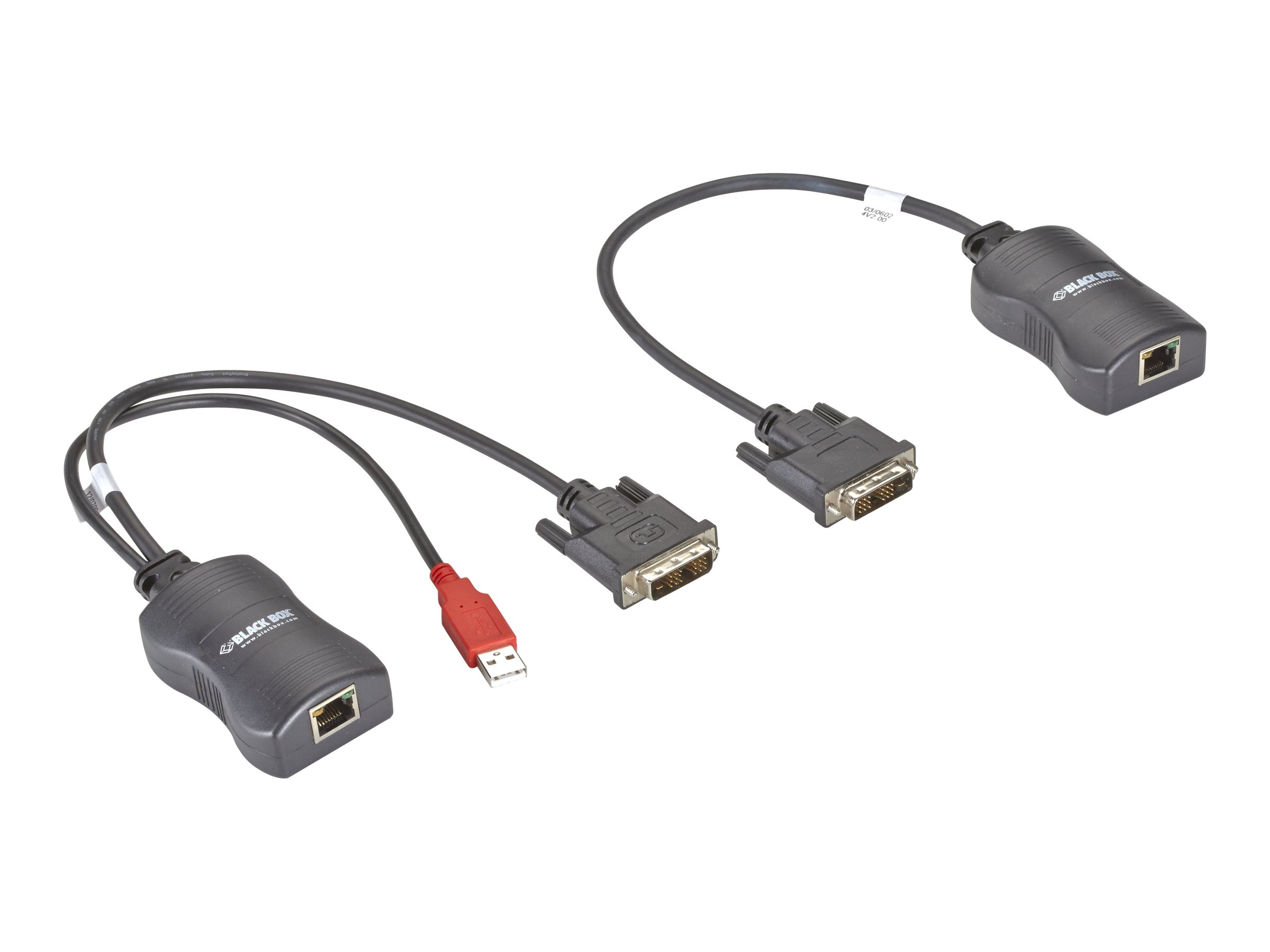 Black Box Line-Powered Extender DVI over CATx