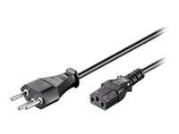 MicroConnect Effekt SEV 1011 (male) - Strøm IEC 60320 C13 Sort 5m Strømkabel