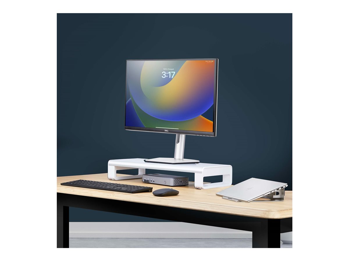 StarTech.com Ergonomic Monitor Riser Stand, 33lb Max, Fixed height 3.5in - stojánek na monitor - kompatibilní s TAA – foto 9
