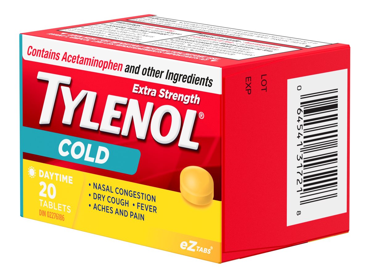 Tylenol* Extra Strength Cold Daytime eZ Tabs - 20's