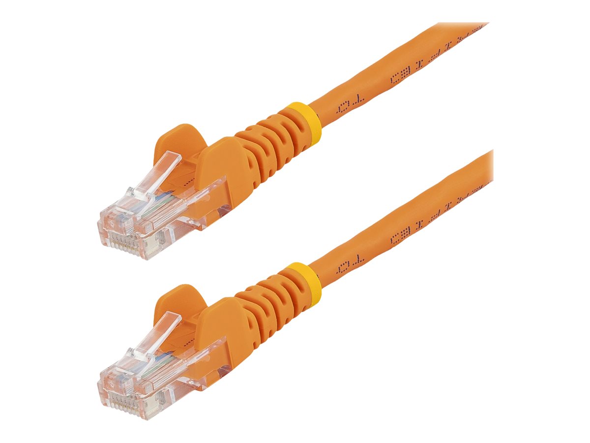 0.5m Orange Snagless Cat5e Patch Cable