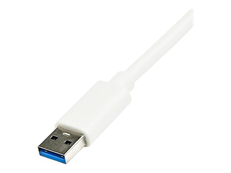CABLING USB3.1 Type-C vers RJ45 Ethernet LAN Gigabit adaptateur avec 3 Port  USB 3.0 Hub pour MacBook - Blanc