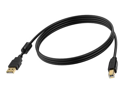 2 m USB 2.0 micro B to A cable - gold plated conne