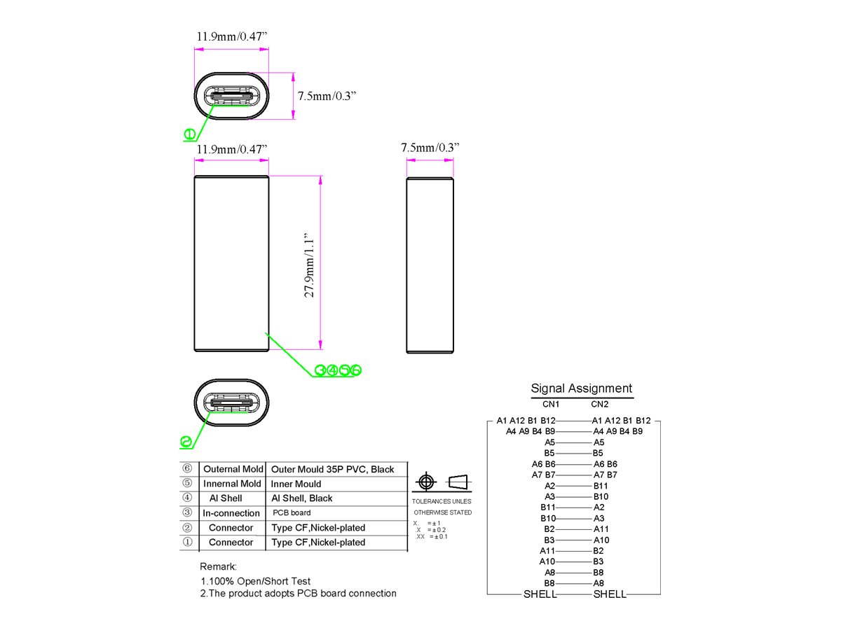 Adaptador USB C - une dos...