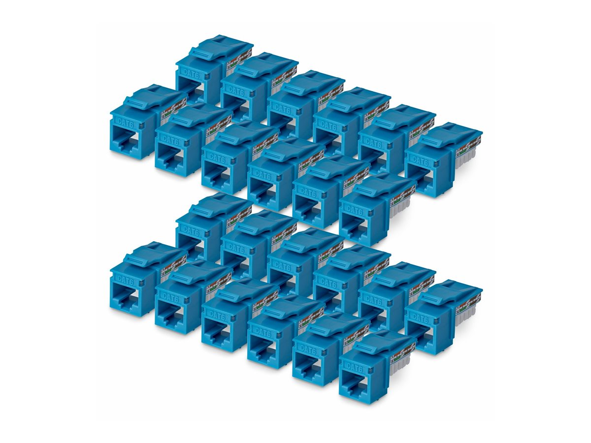 Cat6 Keystone Jack 24-Pack 90-Deg 110 – StarTech.com