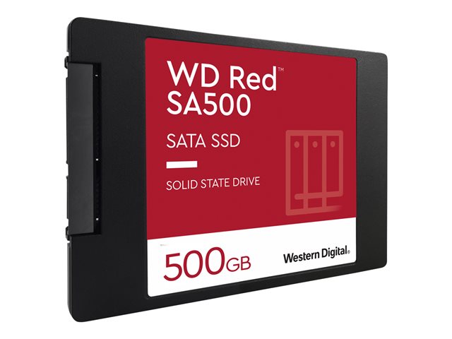 WD RED SSD 3D NAND SA500 500GB SATA/600, (R:560, W:530MB/s), 2.5''