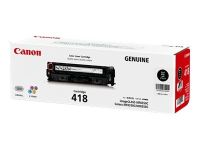 Canon CART418BK black original toner Product shot  74350