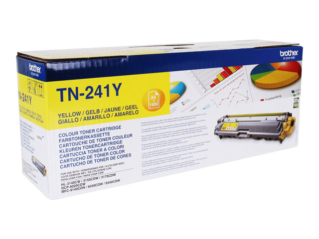 Image of Brother TN241Y - yellow - original - toner cartridge