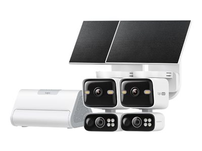 Tapo HB410 V1 Solar-Powered Security Camera Kit network surveillance camera with Tapo A201 Product shot Right-angle 79250