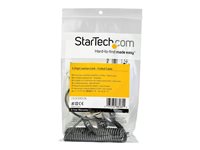Startech 6ft (1.8m) Self-Coiling Laptop Cable Lock, Portable 3-Digit Combination Security Cable Lock for K-Slot Laptop/Comput