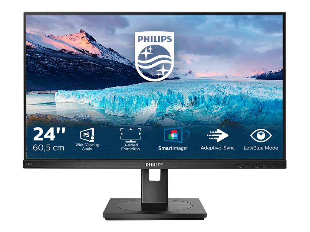 Philips S-line 242S1AE - LED-Monitor - 60.5 cm (24") (24" sichtbar) - 1920 x 1080 Full HD (1080p) @ 75 Hz - IPS - 300 cd/m?