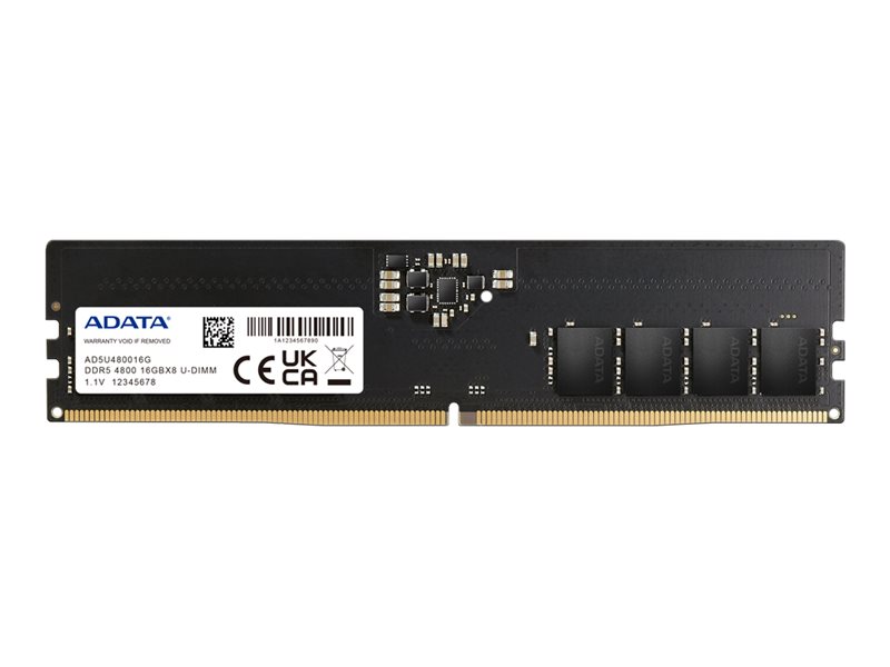 ADATA Premier Series DDR5 module 16 GB DIMM 288-pin / PC5-38400 Product shot Front 79575